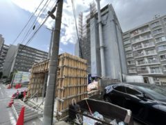 5月24日　ファミリアーレ茶屋ヶ坂　ゴミ置き場施工完了
