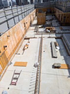 9月5日　亀Gマンション　3階外部型枠施工完了