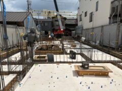 6月25日　亀Gマンション　ピットスラブ施工完了