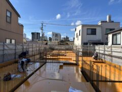 7月28日　亀Gマンション　1Fスラブ型枠施工完了