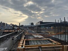 9月17日　OB1丁目マンション　土間型枠施工完了