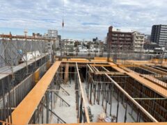 11月12日　OB1丁目マンション　2階スラブ型枠完了