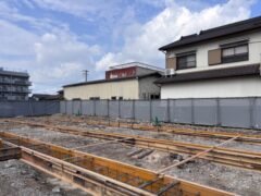 9月12日　SG基礎　型枠施工・アンカーセット施工